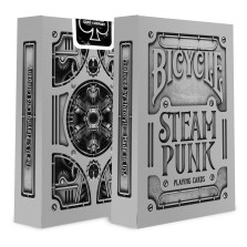 Коллекционные карты Bicycle &quot;Steam Punk Silver&quot; 54 листа — hichess.ru - шахматы, нарды, настольные игры