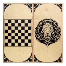 Нарды, шашки Лев большие — hichess.ru - шахматы, нарды, настольные игры