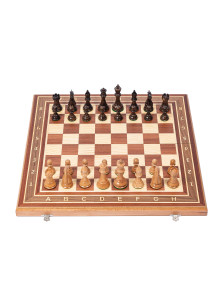 Шахматы турнирные Суприм глянцевые красное дерево дуб — hichess.ru - шахматы, нарды, настольные игры