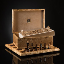 Шахматы &quot;Стаунтон Ретро&quot; из карельской березы — hichess.ru - шахматы, нарды, настольные игры