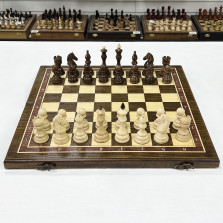 Шахматы деревянные из дуба Бастион глянцевые — hichess.ru - шахматы, нарды, настольные игры