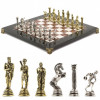 Шахматы с металлическими фигурами "Олимпийские игры" 32х32 см лемезит мрамор фото 1 — hichess.ru - шахматы, нарды, настольные игры