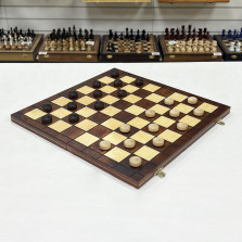 Шашки деревянные 64 клеточные с ячейками — hichess.ru - шахматы, нарды, настольные игры