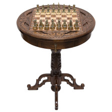 Стол ломберный шахматный Круг Света, Haleyan — hichess.ru - шахматы, нарды, настольные игры