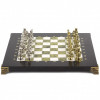 Шахматы "Римские воины" 28х28 см из змеевика и мрамора фото 2 — hichess.ru - шахматы, нарды, настольные игры