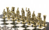 Шахматы с металлическими фигурами "Римские воины" доска камень 44х44 см фото 4 — hichess.ru - шахматы, нарды, настольные игры