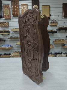 Нарды Ивановские подарочные Дракон бук — hichess.ru - шахматы, нарды, настольные игры