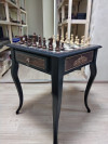 Шахматный стол из мореного дуба фото 1 — hichess.ru - шахматы, нарды, настольные игры
