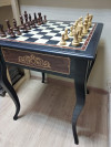 Шахматный стол из мореного дуба фото 2 — hichess.ru - шахматы, нарды, настольные игры