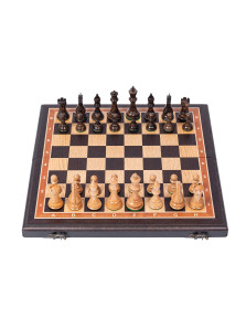 Шахматы профессиональные Суприм глянцевые венге дуб — hichess.ru - шахматы, нарды, настольные игры
