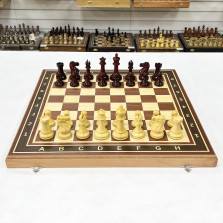 Шахматы эксклюзивные красное дерево Стаунтон ретро падук большие — hichess.ru - шахматы, нарды, настольные игры