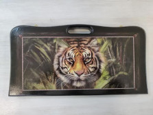  Нарды подарочные с ручкой Тигр 50 на 50 см — hichess.ru - шахматы, нарды, настольные игры