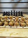 Шахматный Стол из Карельской березы Люкс фото 3 — hichess.ru - шахматы, нарды, настольные игры