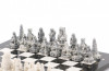 Шахматы сувенирные "Северные народы" камень змеевик мрамор 40х40 см фото 4 — hichess.ru - шахматы, нарды, настольные игры