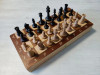Шахматы складные деревянные турнирные Интарсия темные 40 х 40 см фото 2 — hichess.ru - шахматы, нарды, настольные игры