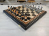 Шахматы подарочные складные Итальянский дизайн мореный дуб 45 на 45 см фото 5 — hichess.ru - шахматы, нарды, настольные игры