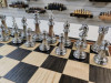 Шахматы подарочные складные Итальянский дизайн мореный дуб 45 на 45 см фото 2 — hichess.ru - шахматы, нарды, настольные игры