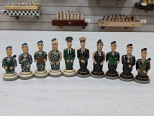 Шахматные фигуры ручной работы из хлеба ВДВ - Морская пехота — hichess.ru - шахматы, нарды, настольные игры