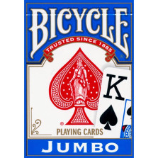 Игральные карты Bicycle &quot;Jumbo&quot; (синяя рубашка) 54 листа — hichess.ru - шахматы, нарды, настольные игры