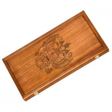 Нарды Герб России гравировка — hichess.ru - шахматы, нарды, настольные игры