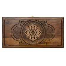 Нарды резные «Золотой Узор 1» 40, Mirzoyan — hichess.ru - шахматы, нарды, настольные игры