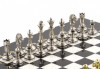 Шахматы турнирные "Стаунтон" 28х28 см из мрамора и металла фото 3 — hichess.ru - шахматы, нарды, настольные игры