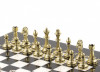 Шахматы турнирные "Стаунтон" 28х28 см из мрамора и металла фото 4 — hichess.ru - шахматы, нарды, настольные игры