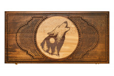 Нарды резные Волк&quot; 60, Zakaryan&quot; — hichess.ru - шахматы, нарды, настольные игры