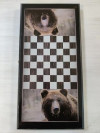 Нарды деревянные Медведь 50 на 50 см черные фото 5 — hichess.ru - шахматы, нарды, настольные игры