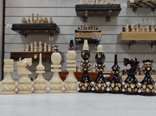 Шахматные фигуры Точенка резная Люкс — hichess.ru - шахматы, нарды, настольные игры