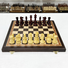 Шахматы венге Стаунтон ретро падук самшит — hichess.ru - шахматы, нарды, настольные игры
