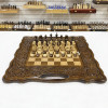 Шахматы нарды шашки резные Виноградная лоза большие 60 см фото 1 &mdash; hichess.ru - шахматы, нарды, настольные игры