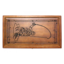 Нарды резные Рыбалка — hichess.ru - шахматы, нарды, настольные игры