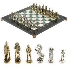 Шахматы подарочные &quot;Рыцари&quot; доска 36х36 мрамор змеевик — hichess.ru - шахматы, нарды, настольные игры