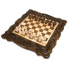 Шахматы + нарды резные Корона 50, Haleyan фото 1 — hichess.ru - шахматы, нарды, настольные игры