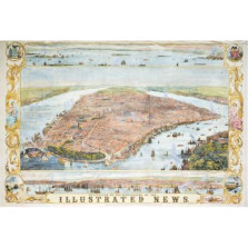 Пазл Карта Нью-Йорка 1853 год 1000 элементов — hichess.ru - шахматы, нарды, настольные игры