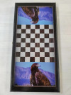 Нарды деревянные Орел средние 50 на 50 см черные фото 4 — hichess.ru - шахматы, нарды, настольные игры