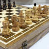 Шахматы деревянные из дуба с фигурами из карельской березы Стаунтон Люкс фото 4 &mdash; hichess.ru - шахматы, нарды, настольные игры