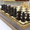 Шахматы деревянные из дуба с фигурами из карельской березы Стаунтон Люкс фото 5 &mdash; hichess.ru - шахматы, нарды, настольные игры