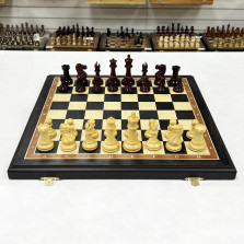 Шахматы эксклюзивные мореный дуб Стаунтон ретро большие — hichess.ru - шахматы, нарды, настольные игры