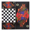 Нарды цветные Палех фото 4 — hichess.ru - шахматы, нарды, настольные игры