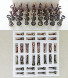 Шахматные фигуры Антикварные металл — hichess.ru - шахматы, нарды, настольные игры