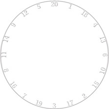 Запасное кольцо с легкочитаемыми цифрами Dartboard Numbers — hichess.ru - шахматы, нарды, настольные игры