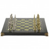 Шахматы "Римские легионеры" 32х32 см змеевик мрамор фото 2 — hichess.ru - шахматы, нарды, настольные игры