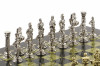Шахматы "Римские легионеры" 32х32 см змеевик мрамор фото 3 — hichess.ru - шахматы, нарды, настольные игры