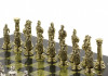 Шахматы "Римские легионеры" 32х32 см змеевик мрамор фото 4 — hichess.ru - шахматы, нарды, настольные игры