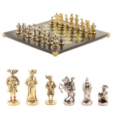 Шахматы эксклюзивные &quot;Средневековье&quot; доска 44х44 см змеевик — hichess.ru - шахматы, нарды, настольные игры