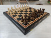 Шахматы подарочные черное дерево/дуб c утяжеленными фигурами из граба фото 4 — hichess.ru - шахматы, нарды, настольные игры