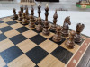 Шахматы подарочные черное дерево/дуб c утяжеленными фигурами из граба фото 2 — hichess.ru - шахматы, нарды, настольные игры