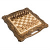Шахматы + нарды резные c Араратом 50 с ручкой, Haleyan фото 1 — hichess.ru - шахматы, нарды, настольные игры